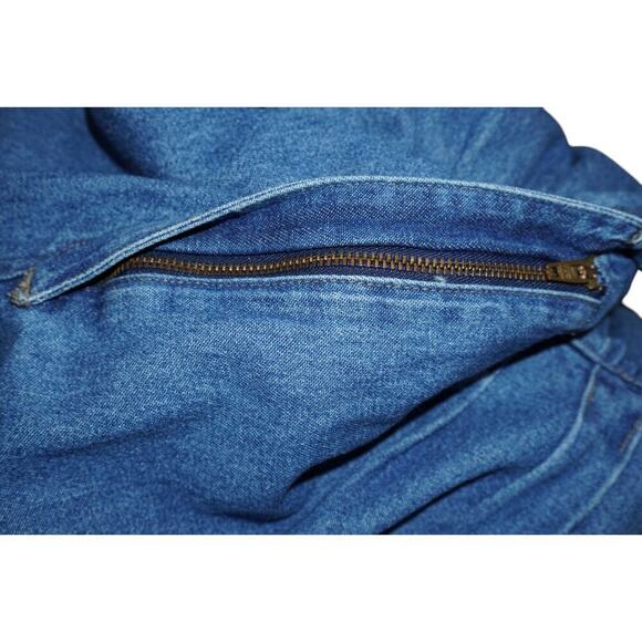 Vintage St. John's Bay Denim Romper – Size 14 M – 100% Cotton Button-Up Playsuit - Picture 10 of 11